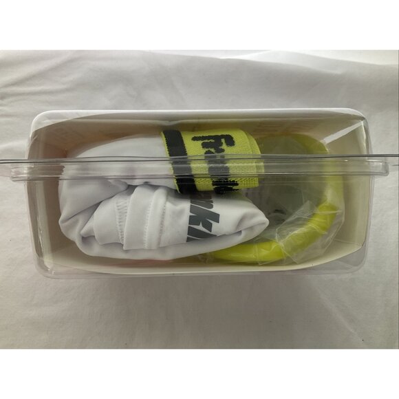 Franklin Sports Youth Compression Short with Cup, White/Neon XS  19”-21" Waist - Picture 10 of 11